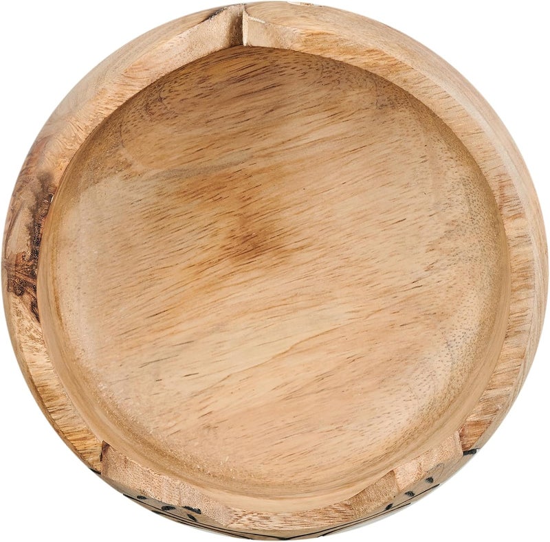Eximious India Christmas Gifts for Women Wooden Yarn Bowl Knitting Bowl Large Crochet Cat Yarn Holder Handmade Crocheting Accessories and Supplies Organizer 7 x 3 (Owl) - Image 5